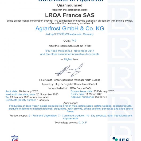 IFS Agrarfrost Aldrup